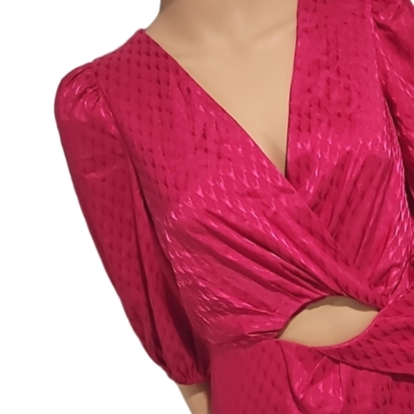 NEW! EXPRESS Cut Out High Low Midi Maxi Dress XS. - Picture 4 of 5